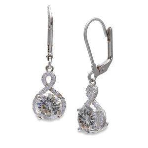 Silver Enchantment™ Infinity Drop Earrings
